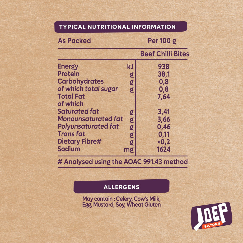 Joep Classic Beef Chilli Bites – 1kg